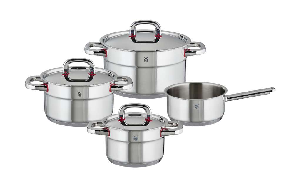 WMF Topfset 4-teilig  Premium One ¦ silber ¦ Edelstahl Töpfe & Pfannen & Zubehör > Topf und Pfannen-Sets - Höffner