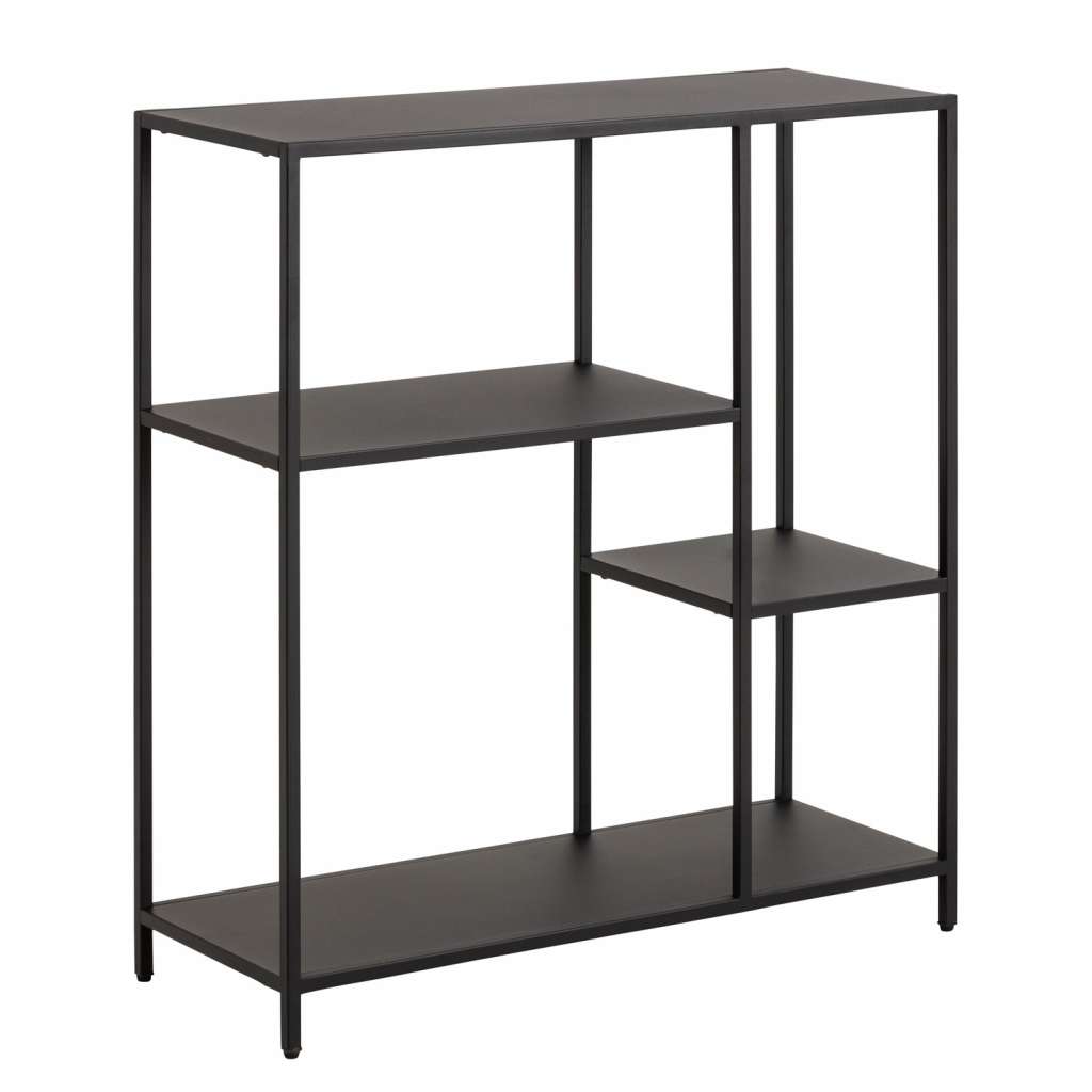 home24 Norrwood Regal Cascavel II Stahl Schwarz 80x86x30 cm (BxHxT)