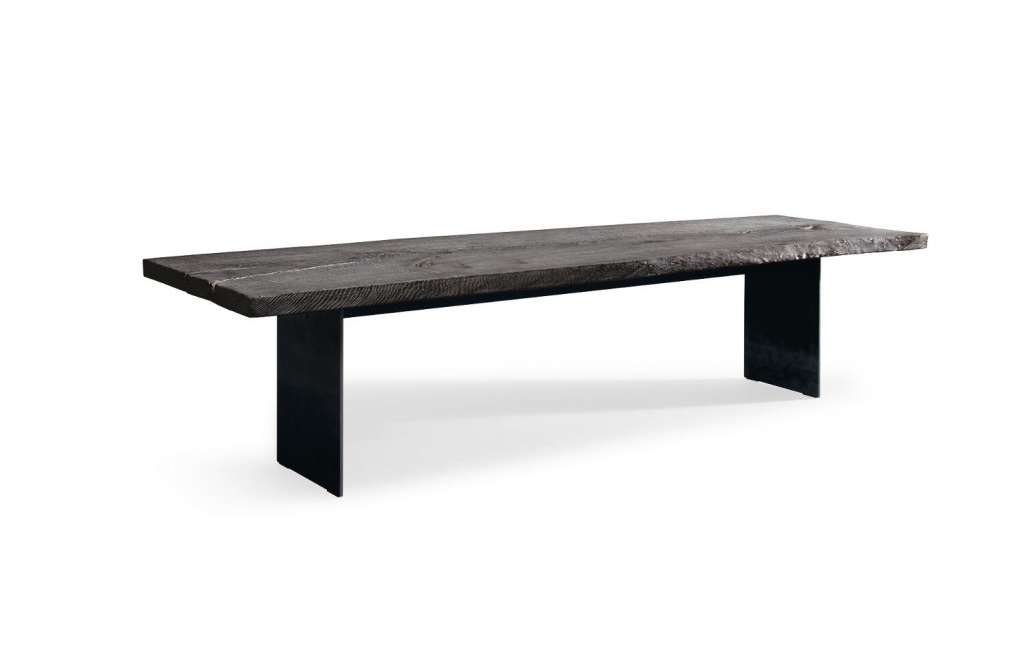 Janua - SK 01 Monolith Tisch - Eiche geköhlt/ gelaugt/ gekalkt (braun) - 200 x 100 - indoor
