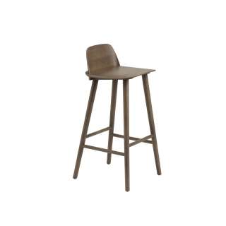 Muuto - Nerd Barhocker - stained Dark Brown - 75 cm