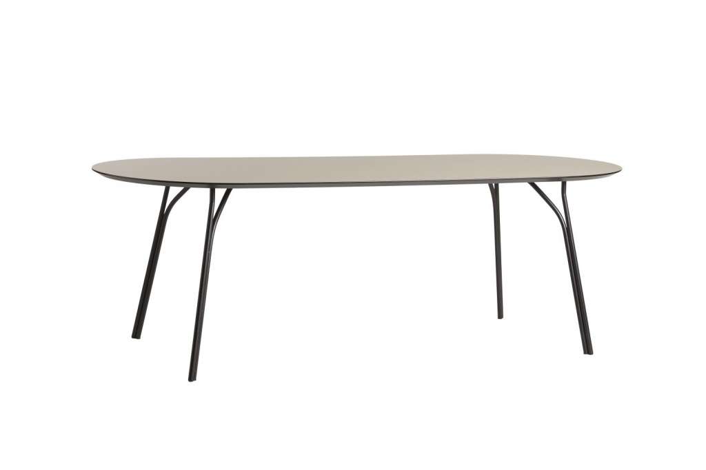 Woud - Tree Tisch - beige - Gestell schwarz - 220 cm