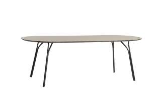 Woud - Tree Tisch - beige - Gestell schwarz - 220 cm