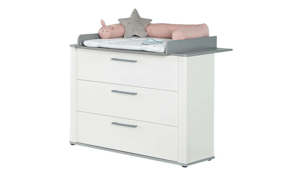 Wickelkommode  Livia ¦ weiß Baby > Babymöbel > Wickelkommoden - Höffner
