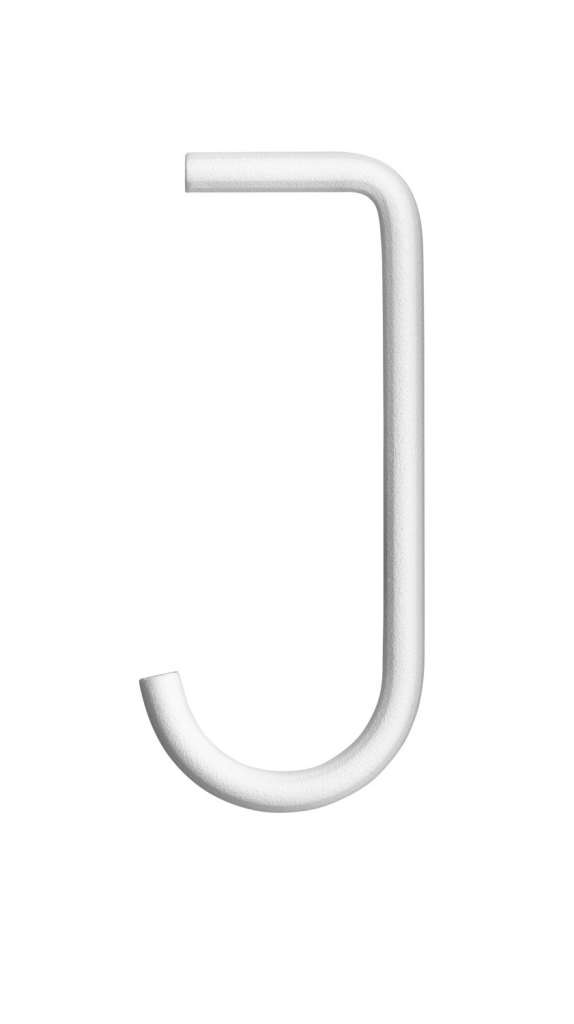String Furniture - J-Haken Metall 5er Set - weiß