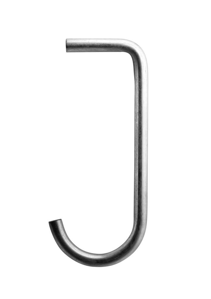 String Furniture - J-Haken Metall 5er Set - Edelstahl