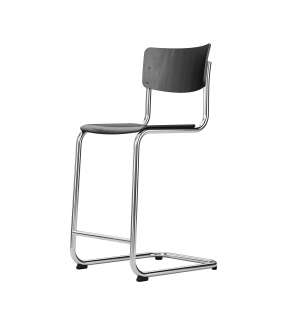 Thonet - S 43 HT Thekenhocker - Buche schwarz gebeizt