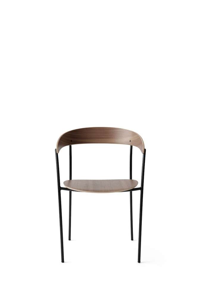 New Works - Missing Chair mit Armlehnen - walnut