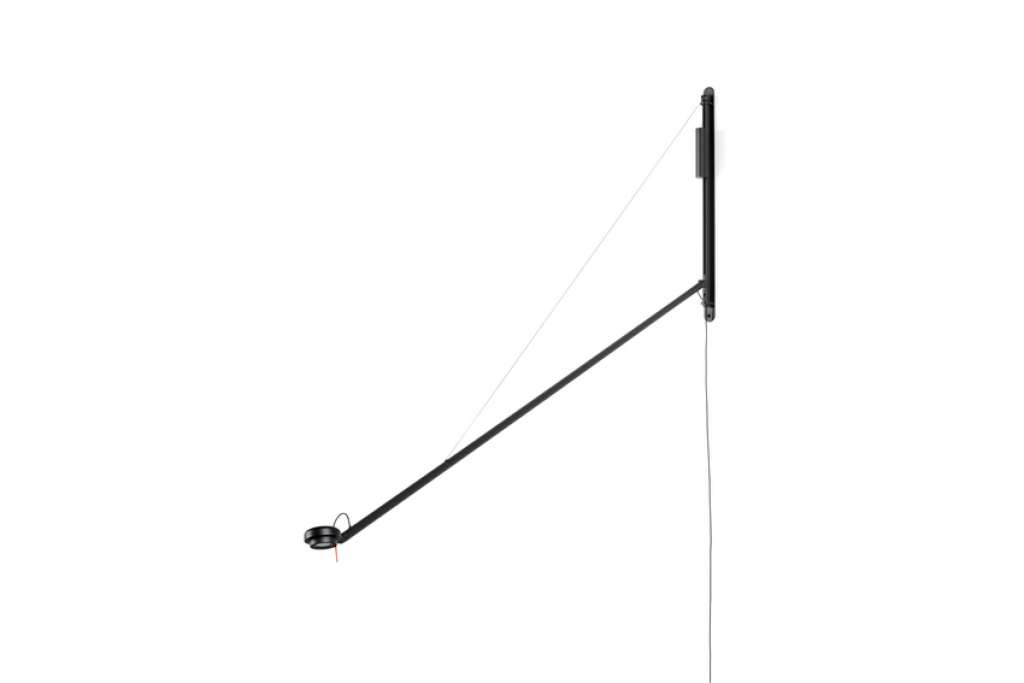 HAY - Fifty Fifty Wandleuchte - soft black