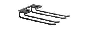 String Furniture - Glasaufhängung 2er Set 20 cm - schwarz