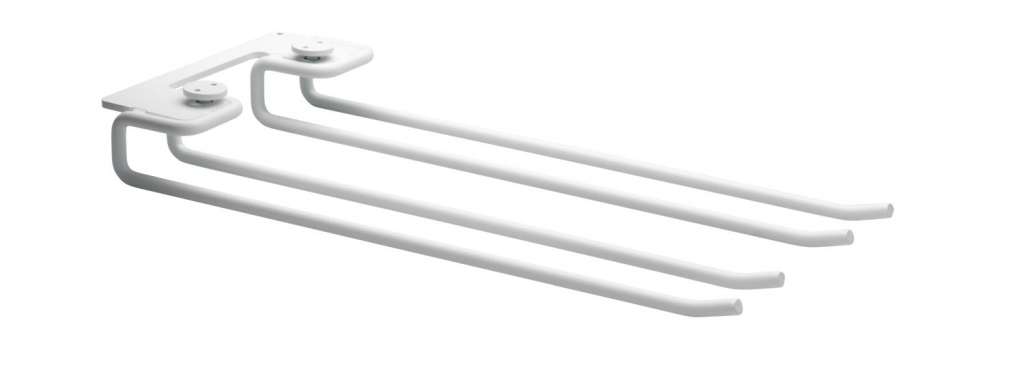String Furniture - Glasaufhängung 2er Set 30 cm - weiß