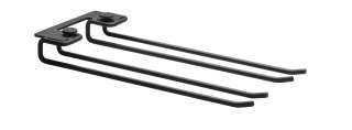 String Furniture - Glasaufhängung 2er Set 30 cm - schwarz