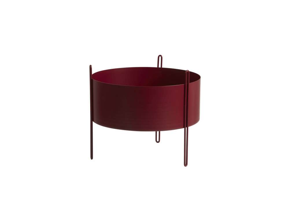 Woud - Pidestall Blumentopf - rot - M