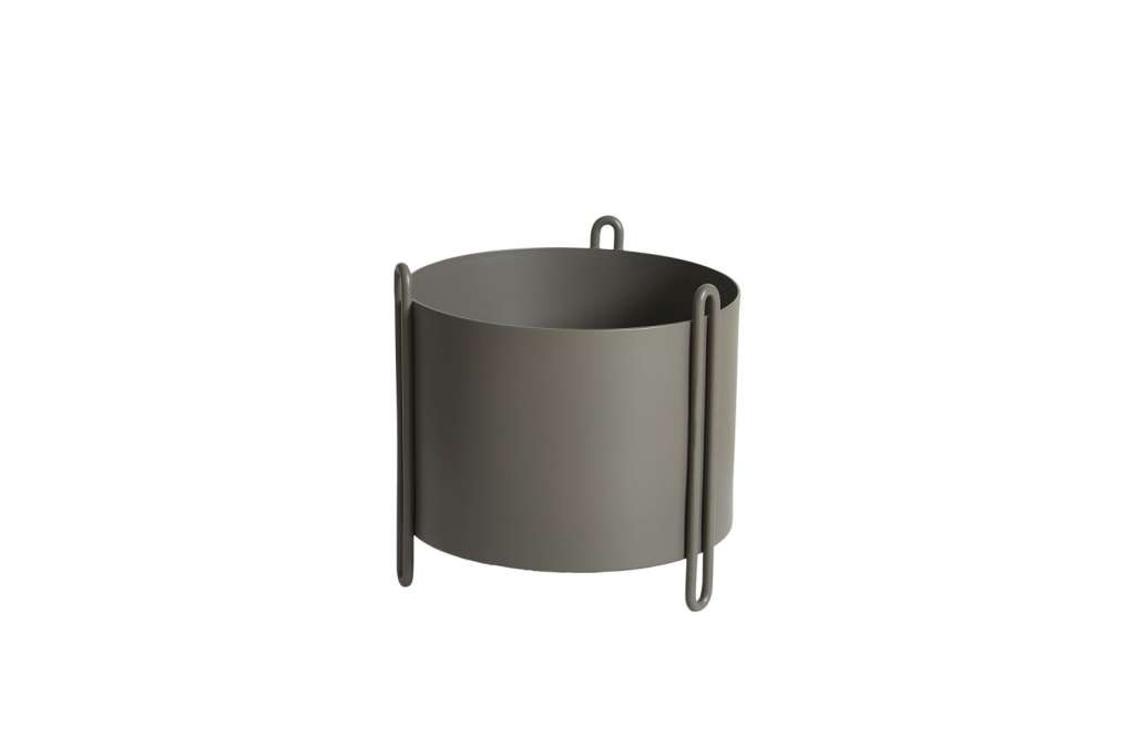 Woud - Pidestall Blumentopf - taupe - S