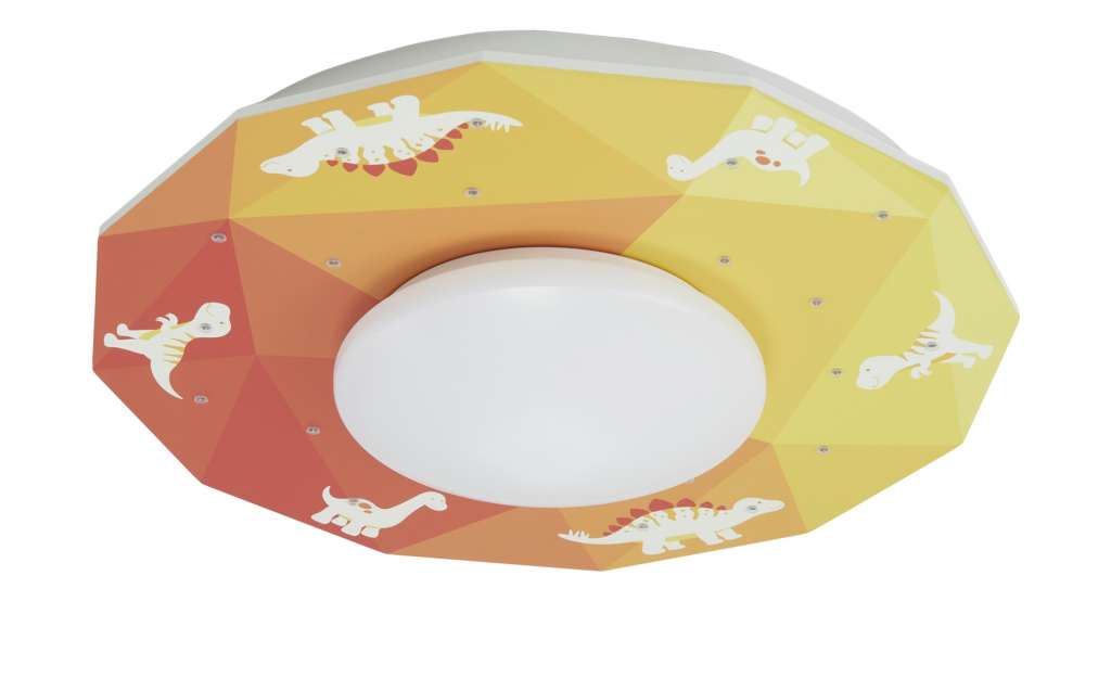 LED-Deckenleuchte, 1+20flammig, Motiv `Baby Dino` ¦ orangeØ: 60 Lampen & Leuchten > Innenleuchten > Deckenleuchten - Höffner