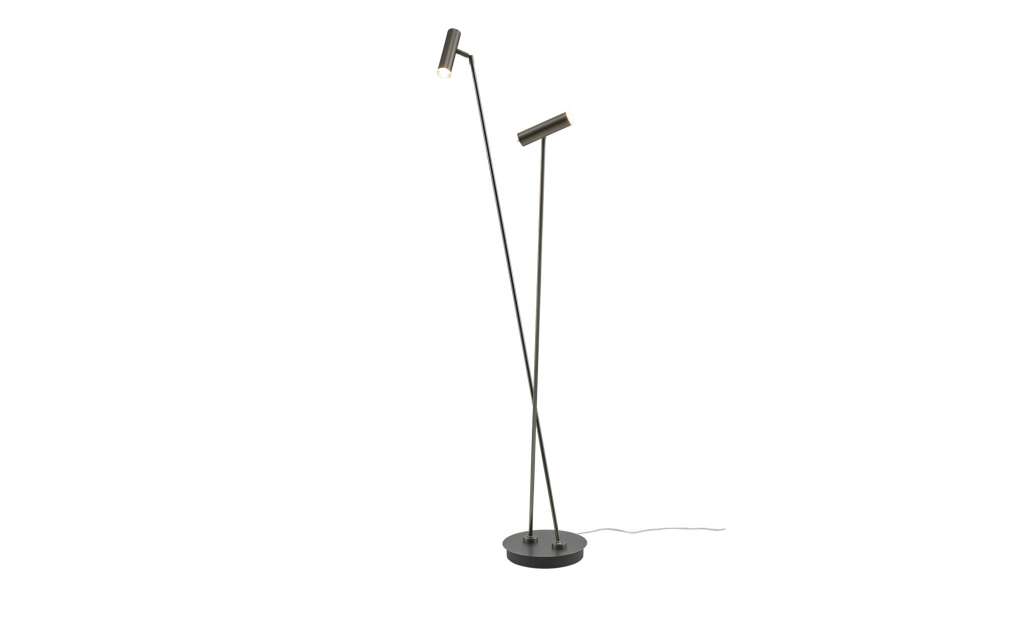 LED-Stehleuchte, 2-flammig, bronzefarben ¦ goldØ: 22 Lampen & Leuchten > Innenleuchten > Stehlampen - Höffner