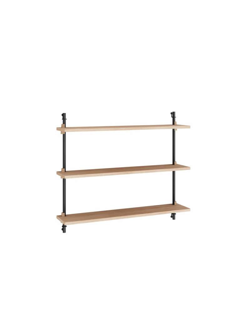 Moebe - Wall Shelving single - Oak, black