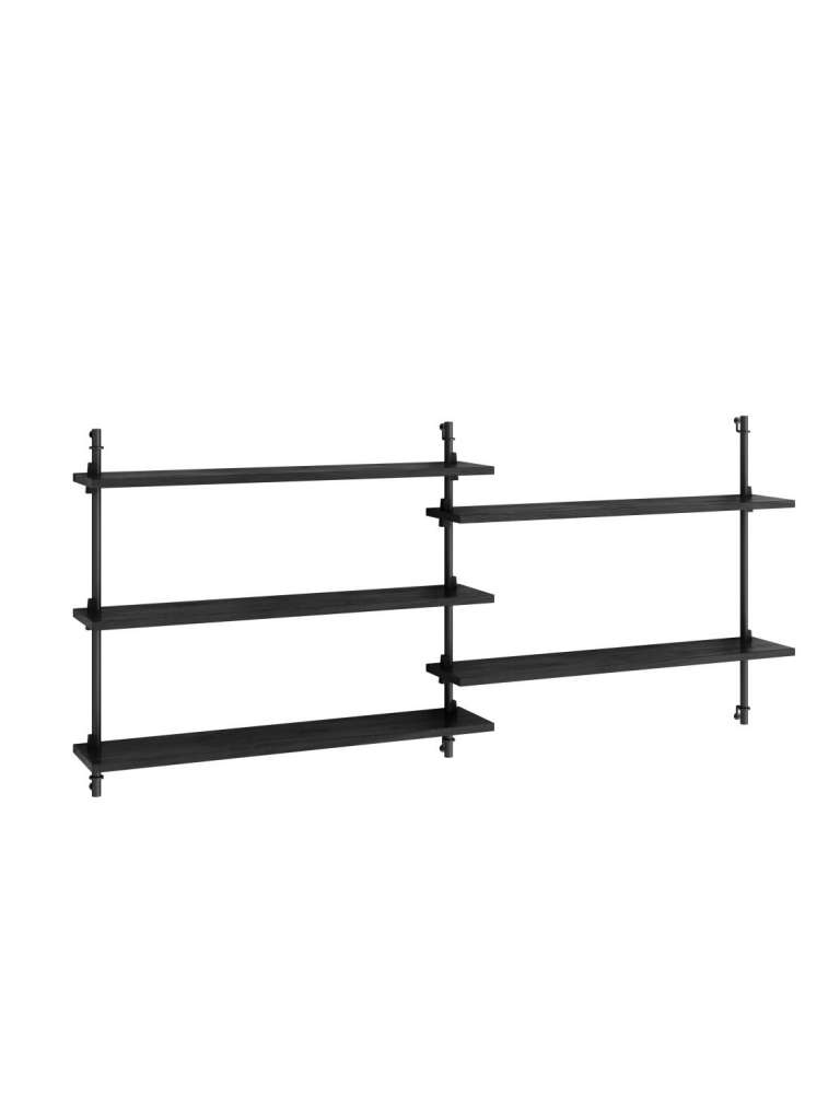 Moebe - Wall Shelving double - Black
