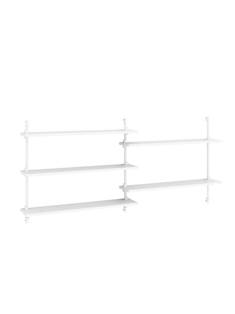 Moebe - Wall Shelving double - White