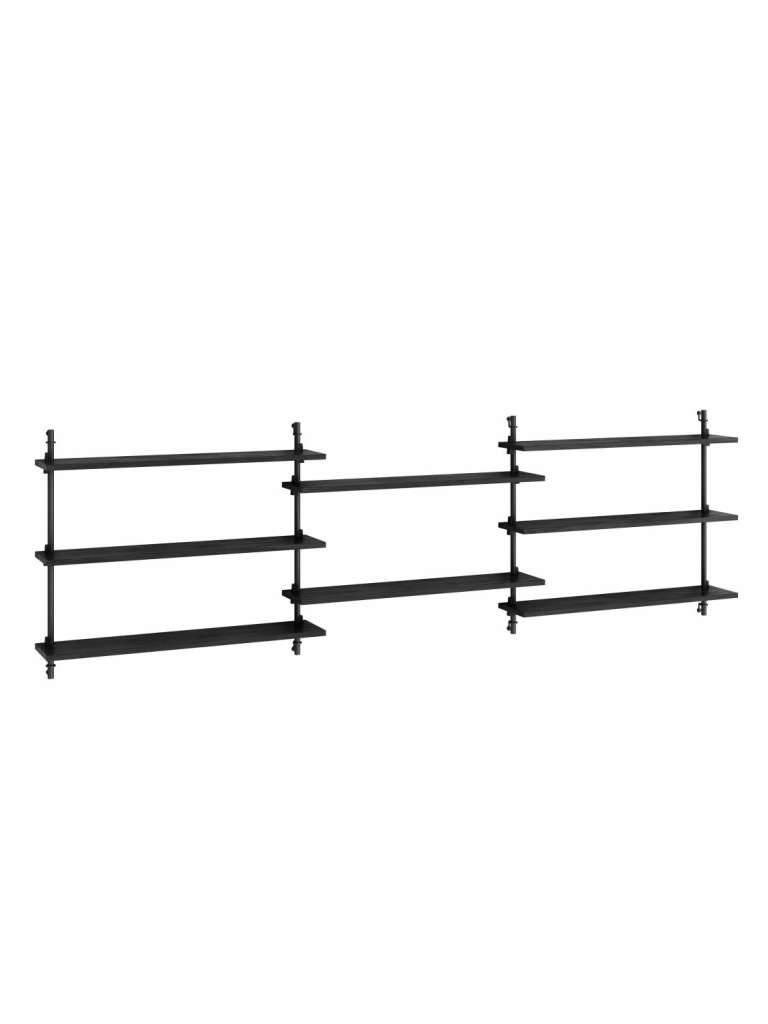Moebe - Wall Shelving triple - Black