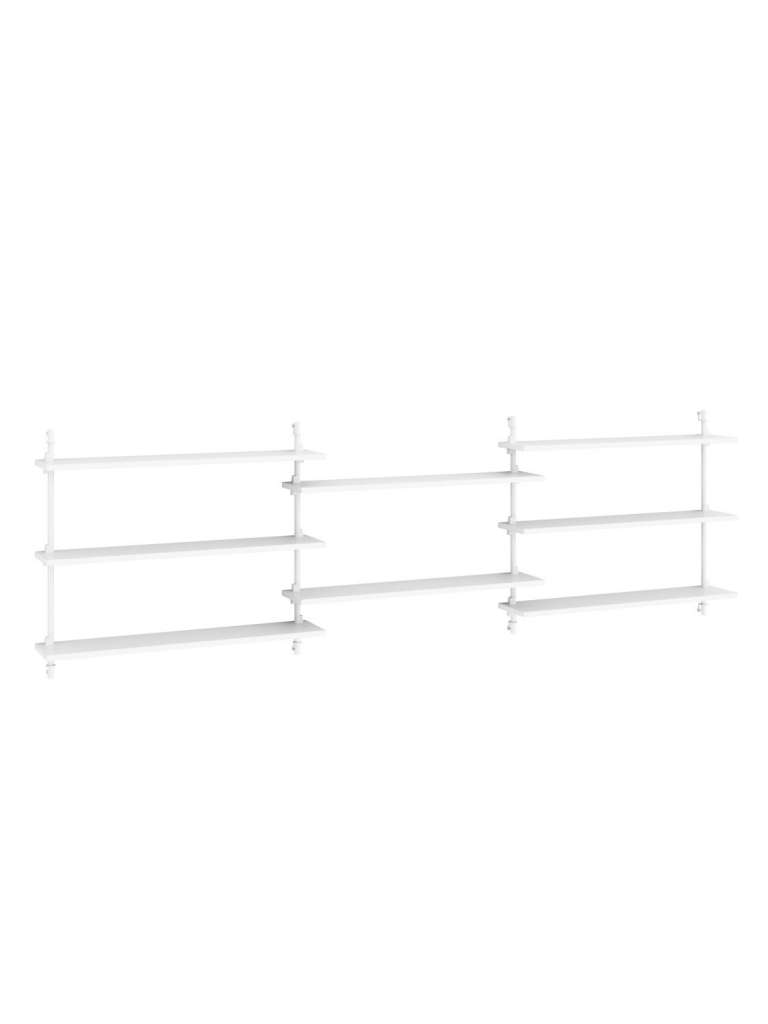 Moebe - Wall Shelving triple - White