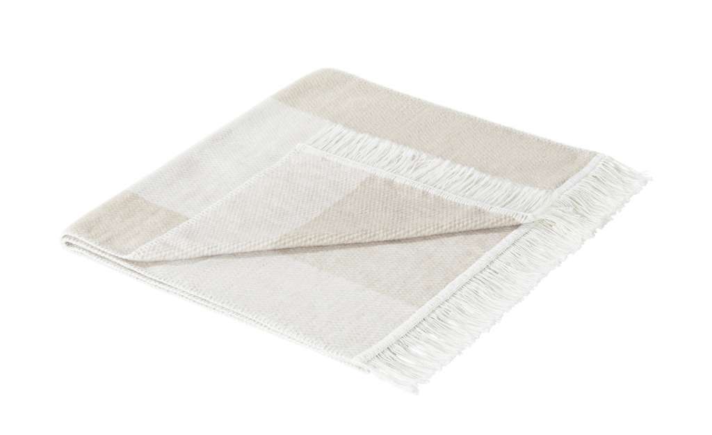 LAVIDA Sesselläufer  Uni ¦ beige ¦ 60% Baumwolle, 40% Polyacryl Bettwaren > Tagesdecken & Bettüberwürfe - Höffner
