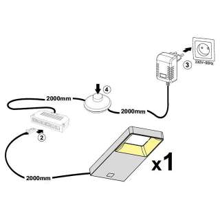home24 LED-Unterbaubeleuchtung Olon