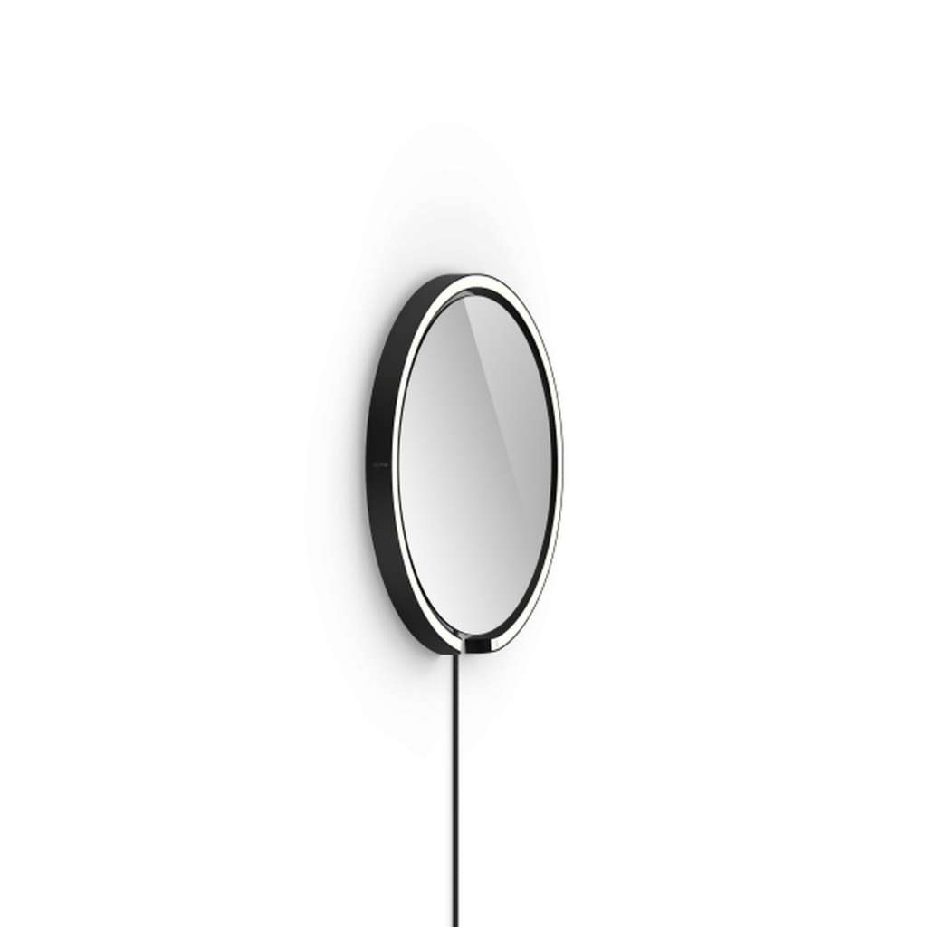 Occhio - Sfera corda Wandspiegelleuchte - schwarz matt - 40 cm - klar