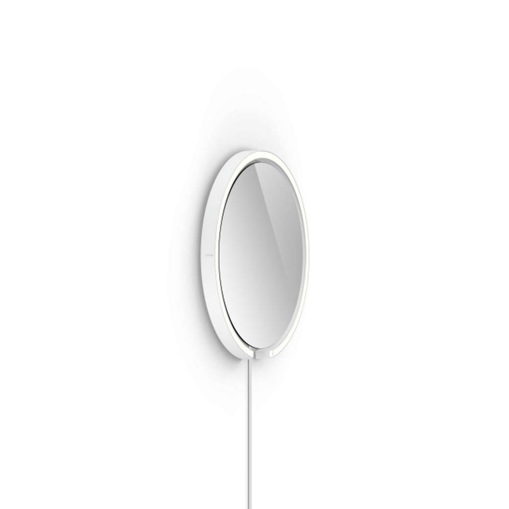 Occhio - Sfera corda Wandspiegelleuchte - weiß matt - 40 cm - klar