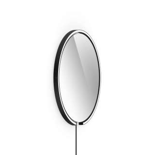 Occhio - Sfera corda Wandspiegelleuchte - schwarz matt - 60 cm - klar