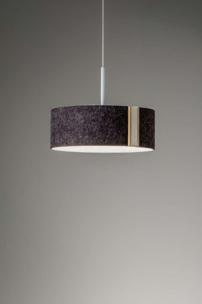 Domus - LARAfelt S Pendelleuchte - graphit-wollweiß