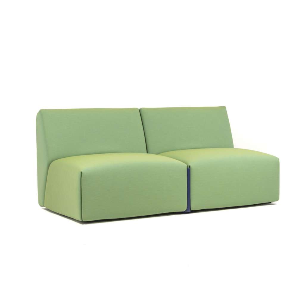 Magis - Costume 2-Sitzer - Kvadrat Uniform Melange Green 963 - ohne Armlehnen