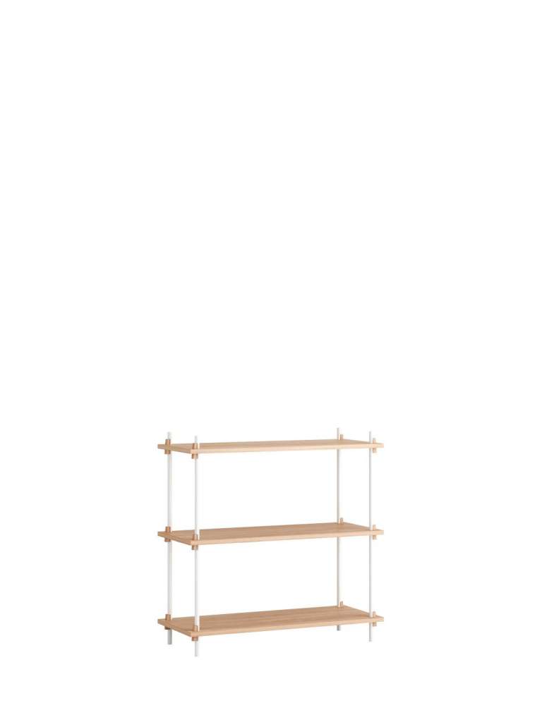Moebe - Shelving System Set 01 - Oak, white