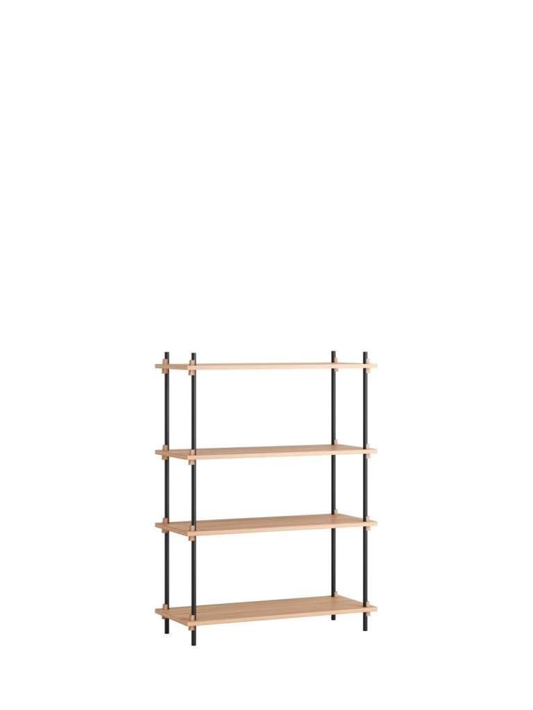 Moebe - Shelving System Set 02 - Oak, black