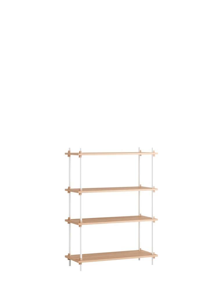 Moebe - Shelving System Set 02 - Oak, white