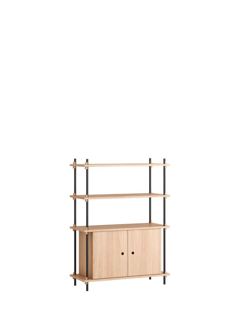 Moebe - Shelving System Set 10 - Oak, black