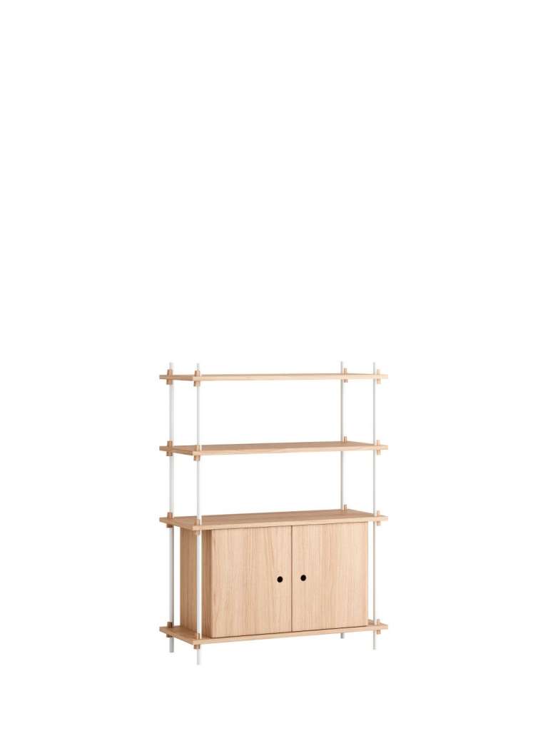 Moebe - Shelving System Set 10 - Oak, white