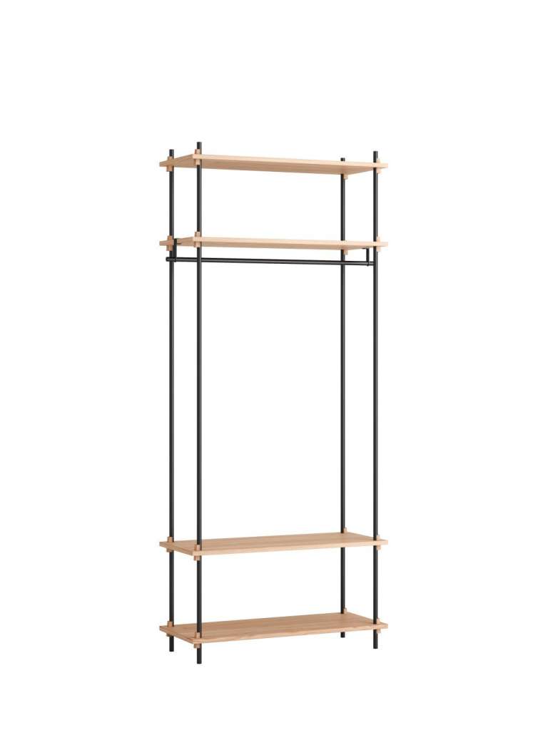 Moebe - Shelving System Set 12 - Oak, black
