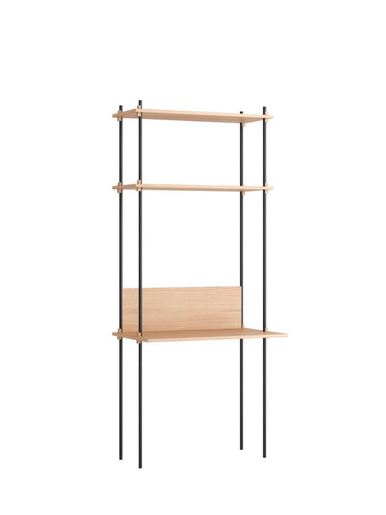 Moebe - Shelving System Set 15 - Oak, black