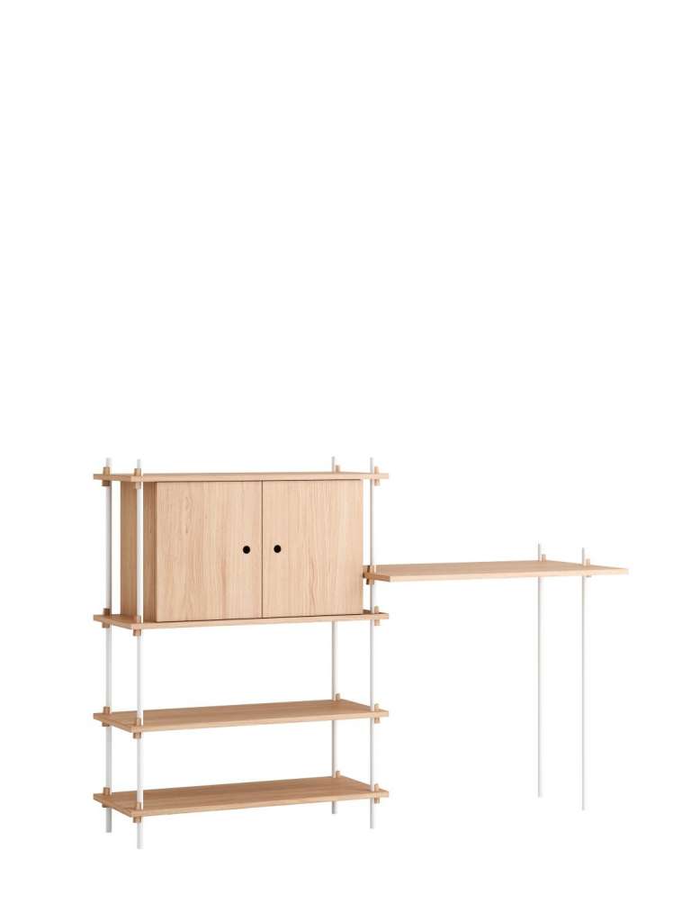 Moebe - Shelving System Set 16 - Oak, white