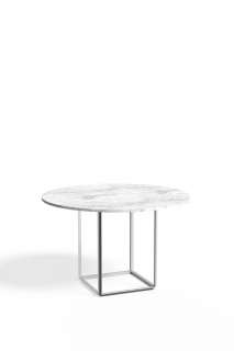 New Works - Florence Dining Table - White Carrera Marble - Ø 120
