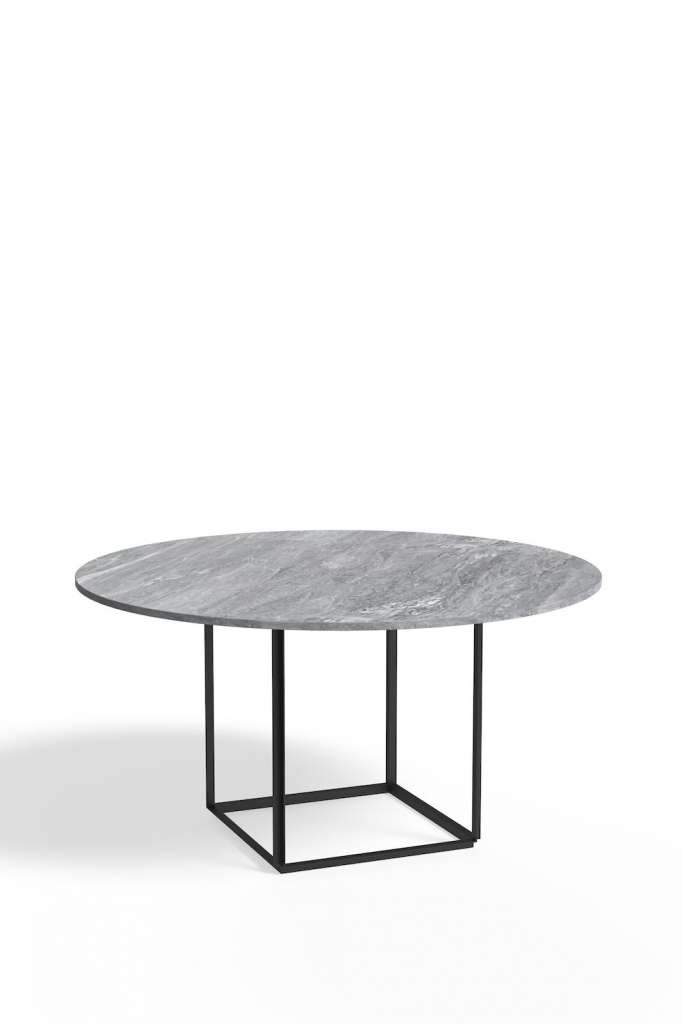 New Works - Florence Dining Table - Grey Ruivina Marble - Ø 145
