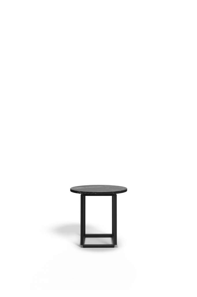 New Works - Florence Side Table - Black Marquina Marble