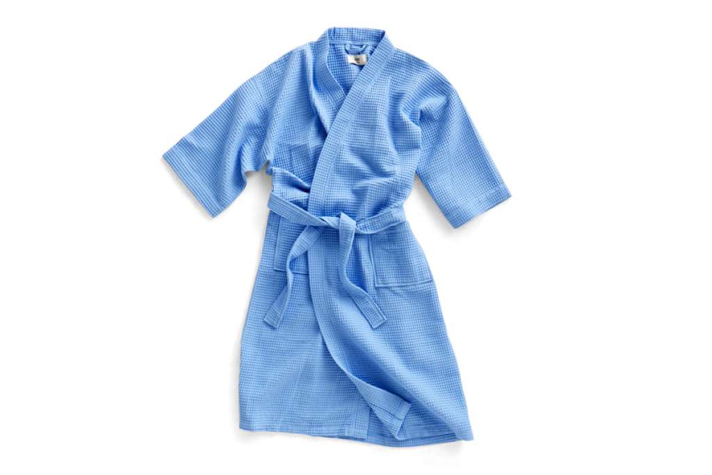 HAY - Waffle Bademantel - sky blue