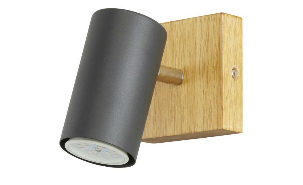 Trio Wand-/ Deckenspot, schwarz  / Eiche ¦ schwarz Lampen & Leuchten > Innenleuchten > Deckenleuchten - Höffner