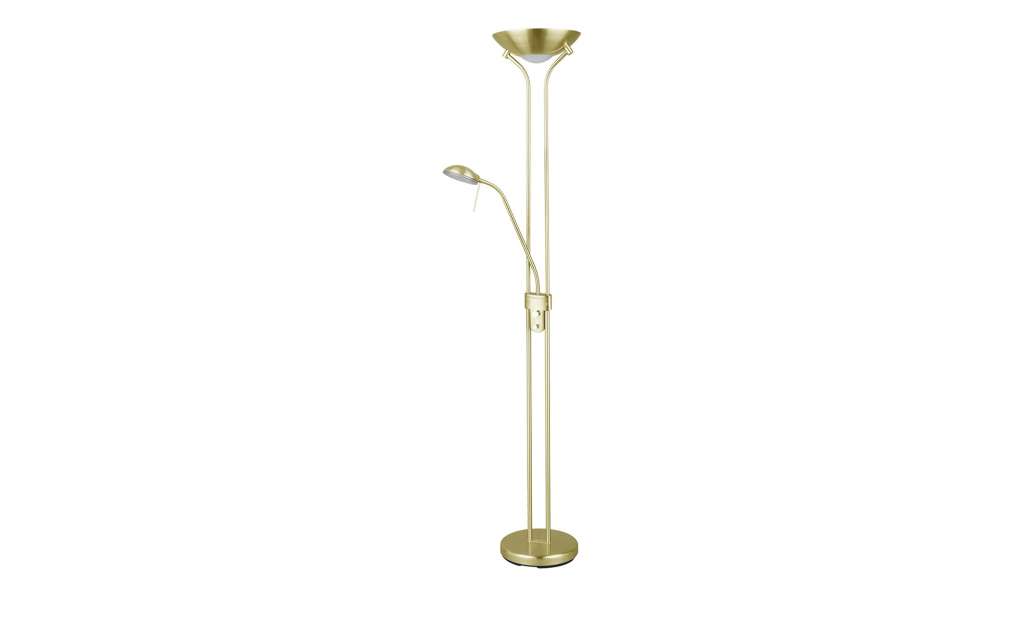 KHG LED-Deckenfluter, 2-flammig, messing-matt ¦ gold Lampen & Leuchten > Innenleuchten > Stehlampen - Höffner