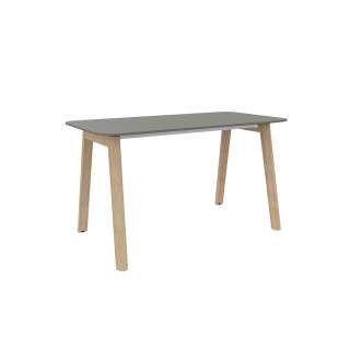 Narbutas - Nova Wood Schreibtisch runde Ecken - Grey HPL/Grey