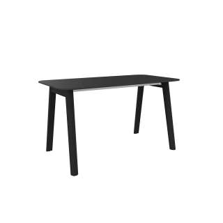 Narbutas - Nova Wood Schreibtisch runde Ecken - Black HPL/Black