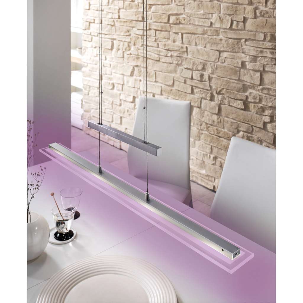 home24 LED-Pendelleuchte Fleurville