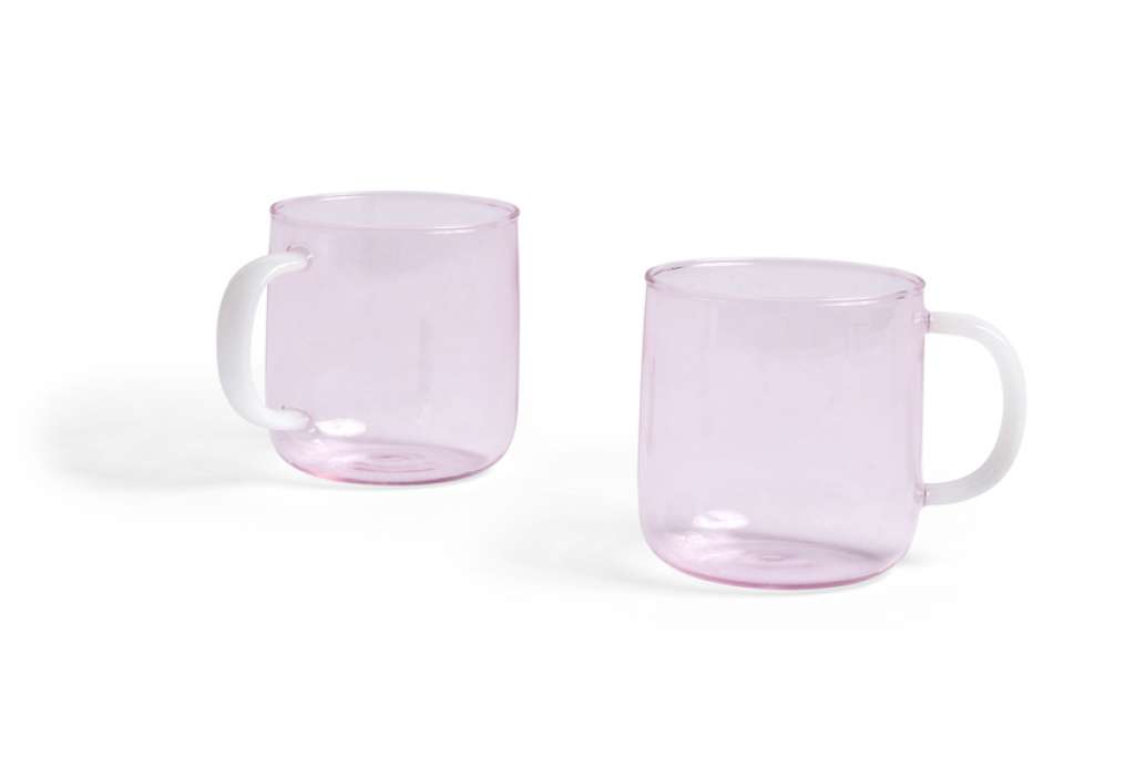 HAY - Borosilicate Becher 2er Set - pink