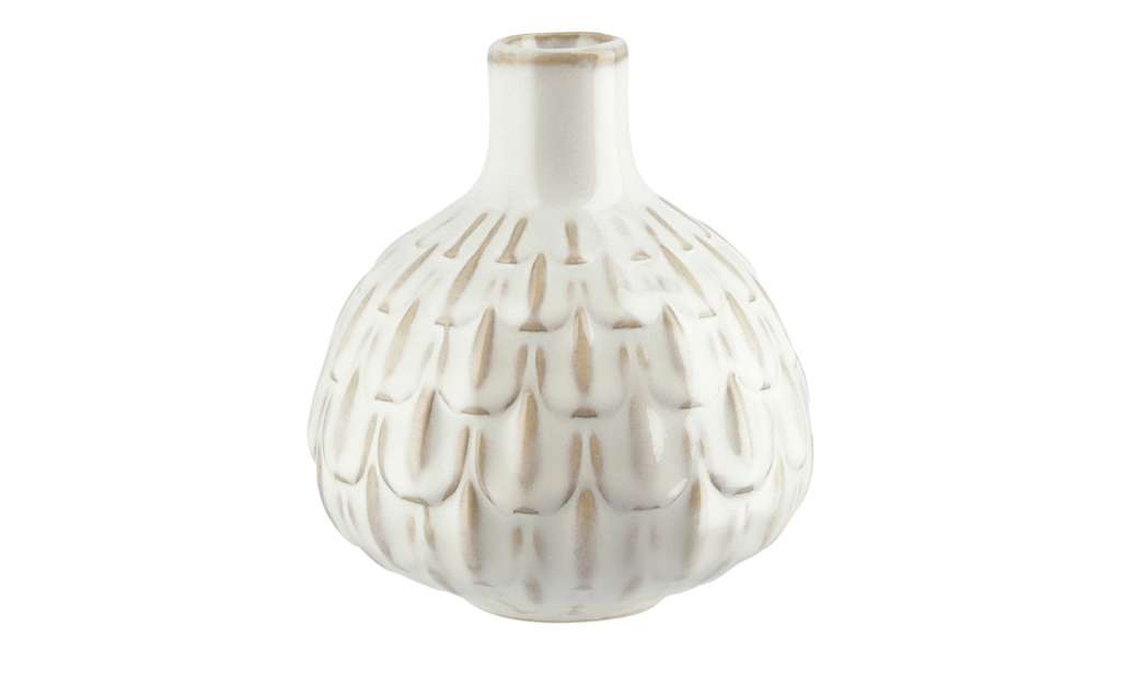 Vase ¦ weiß ¦ SteinzeugØ: 9.3 Dekoration > Vasen - Höffner
